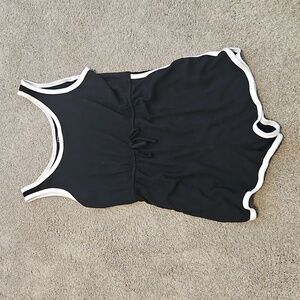 Art Class Black Sleeveless Women's One Piece